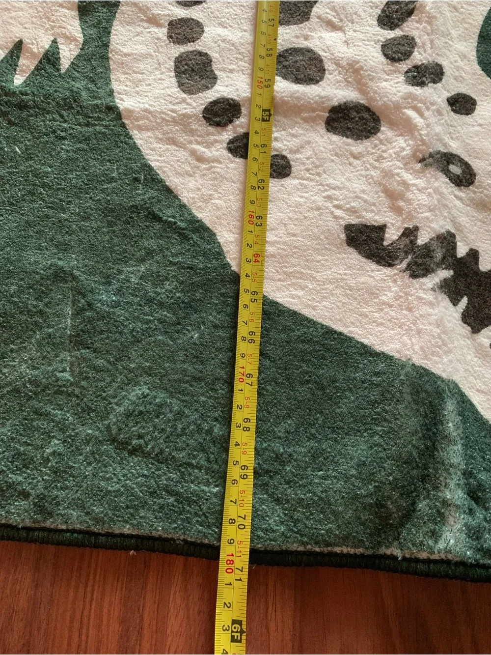 Alligator Print Reptile Rug - Green/White